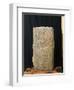 Italy, Lombardy, Val Camonica, Cornal, Idol Statue with Graffito from Camuni Tribe-null-Framed Giclee Print