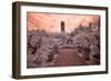 Italy, Lucca. Beautiful gardens and heavy sky above Palazzo Pfanner Of Lucca-Terry Eggers-Framed Photographic Print