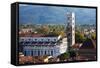 Italy, Lucca, Duomo di San Martino and its Tower.-Terry Eggers-Framed Stretched Canvas