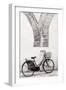 Italy, Lucca. Infrared image of bicycle parked along the street-Terry Eggers-Framed Photographic Print