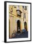 Italy, Lucca, Street Scene with bicycles ready to go.-Terry Eggers-Framed Photographic Print