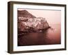 Italy, Manarola. Infrared image of the town.-Terry Eggers-Framed Photographic Print