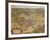 Italy, Mantua, View of the City, Color Engraving from Civitates Orbis Terrarum by Georg Braun-null-Framed Giclee Print