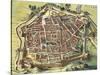 Italy, Map of Pesaro, from Theatrum Civitatum Et Admirandorum Italiae by Joan Blaeu-null-Stretched Canvas