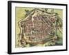 Italy, Map of Pesaro, from Theatrum Civitatum Et Admirandorum Italiae by Joan Blaeu-null-Framed Giclee Print