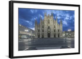 Italy, Milan, Cathedral Duomo di Milano at Dawn-Rob Tilley-Framed Photographic Print