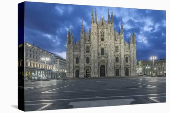 Italy, Milan, Cathedral Duomo di Milano at Dawn-Rob Tilley-Stretched Canvas