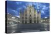 Italy, Milan, Cathedral Duomo di Milano at Dawn-Rob Tilley-Stretched Canvas