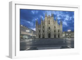 Italy, Milan, Cathedral Duomo di Milano at Dawn-Rob Tilley-Framed Photographic Print