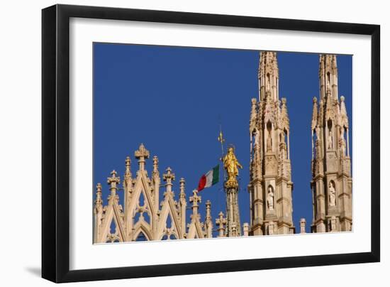 Italy. Milan Catheral. Madona Del Duomo, by Giuseppe Perego in 1774-null-Framed Giclee Print