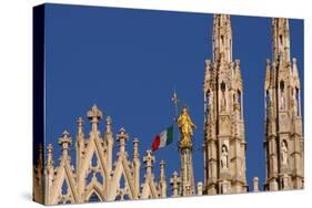 Italy. Milan Catheral. Madona Del Duomo, by Giuseppe Perego in 1774-null-Stretched Canvas