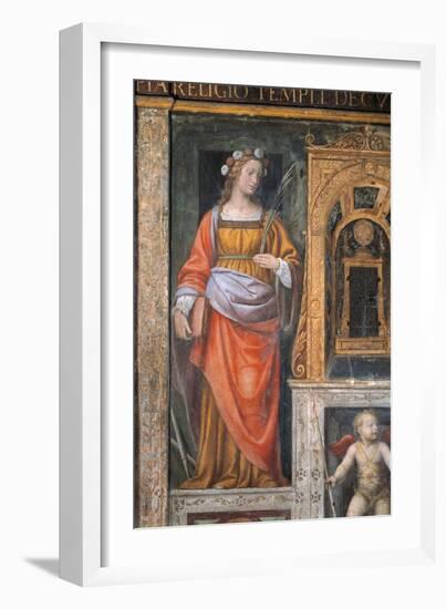 Italy, Milan, Church of Saint Maurice Al Monastero Maggiore, Santa Cecilia, 1521-1523-Bernardino Luini-Framed Giclee Print