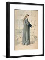 Italy, Milan, Costume Sketch for Margherita in Jail-null-Framed Giclee Print