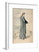 Italy, Milan, Costume Sketch for Margherita in Jail-null-Framed Giclee Print