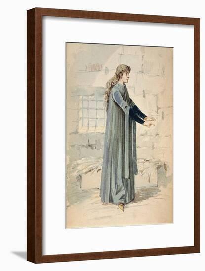Italy, Milan, Costume Sketch for Margherita in Jail-null-Framed Giclee Print
