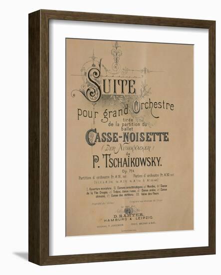 Italy, Milan, Frontispiece of the Nutcracker, Suite for a Large Orchestra-null-Framed Giclee Print