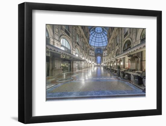 Italy, Milan, Galleria Vittorio Emanuele II at Dawn-Rob Tilley-Framed Photographic Print