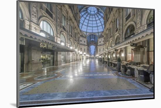 Italy, Milan, Galleria Vittorio Emanuele II at Dawn-Rob Tilley-Mounted Photographic Print