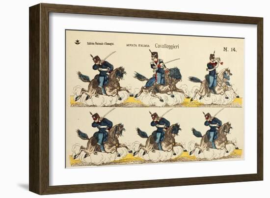 Italy, Milan, Italian Cavalleggeri, Light Cavalry, 1900-Elizabeth Jane Lloyd-Framed Giclee Print