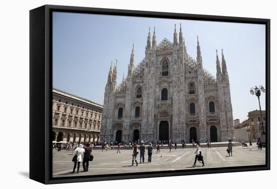 Italy, Milan, Milan Cathedral, Facade-Samuel Magal-Framed Stretched Canvas