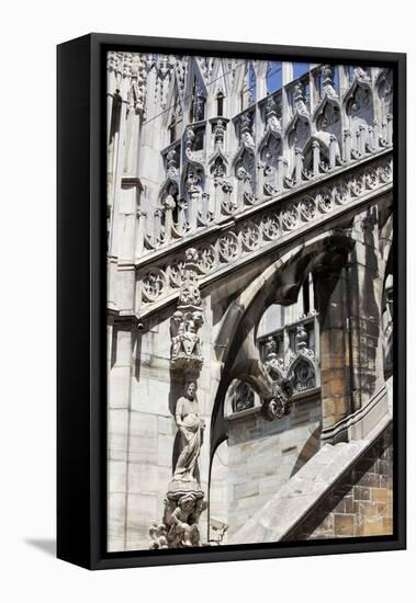Italy, Milan, Milan Cathedral, Flying Buttresses-Samuel Magal-Framed Stretched Canvas