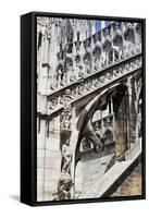 Italy, Milan, Milan Cathedral, Flying Buttresses-Samuel Magal-Framed Stretched Canvas