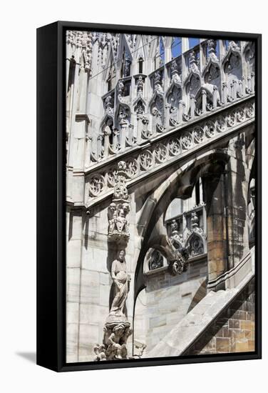 Italy, Milan, Milan Cathedral, Flying Buttresses-Samuel Magal-Framed Stretched Canvas