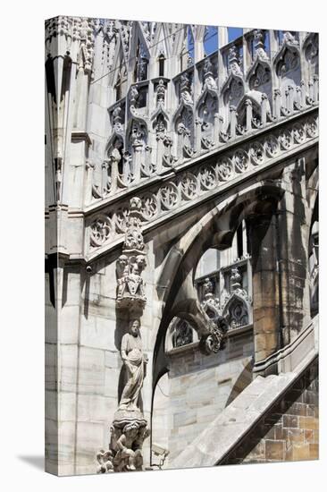 Italy, Milan, Milan Cathedral, Flying Buttresses-Samuel Magal-Stretched Canvas