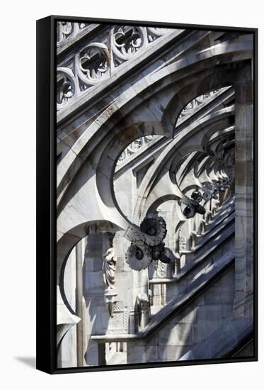 Italy, Milan, Milan Cathedral, Flying Buttresses-Samuel Magal-Framed Stretched Canvas