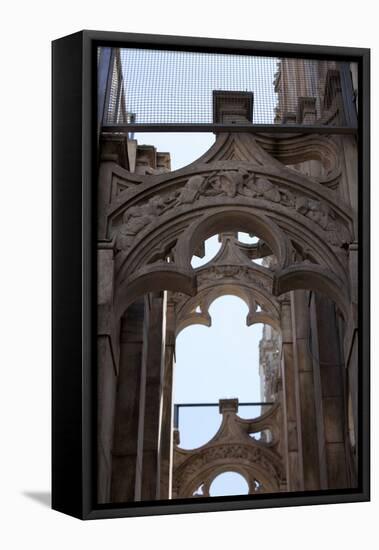 Italy, Milan, Milan Cathedral, Flying Buttresses-Samuel Magal-Framed Stretched Canvas