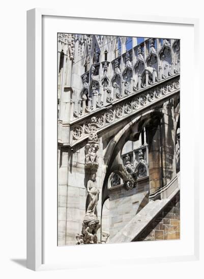 Italy, Milan, Milan Cathedral, Flying Buttresses-Samuel Magal-Framed Photographic Print