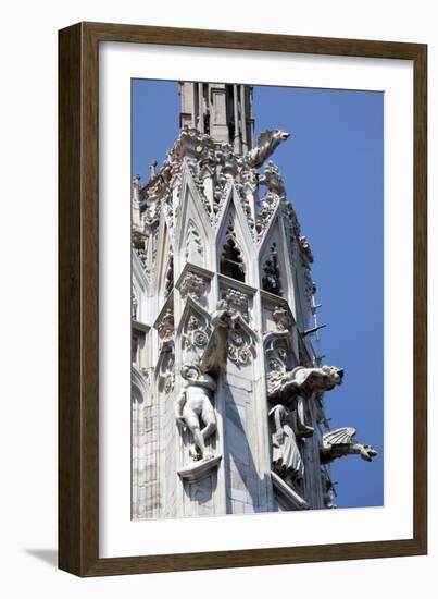 Italy, Milan, Milan Cathedral, Gargoyles-Samuel Magal-Framed Photographic Print