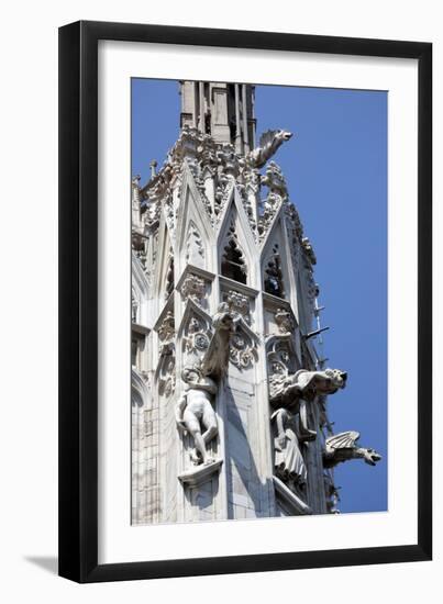 Italy, Milan, Milan Cathedral, Gargoyles-Samuel Magal-Framed Photographic Print