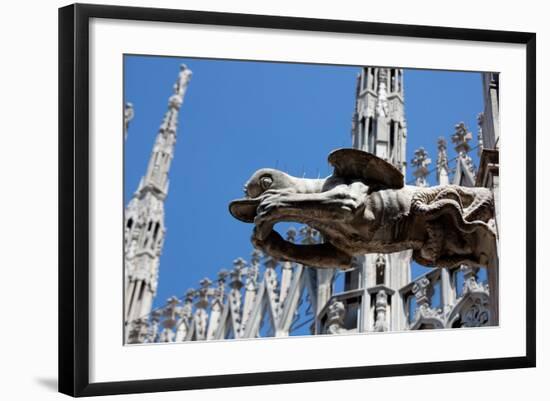 Italy, Milan, Milan Cathedral, Gargoyles-Samuel Magal-Framed Photographic Print