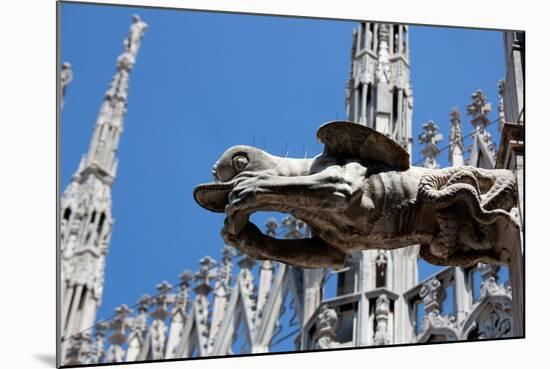 Italy, Milan, Milan Cathedral, Gargoyles-Samuel Magal-Mounted Photographic Print