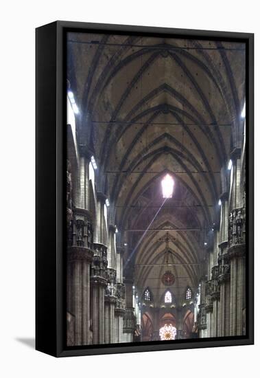 Italy, Milan, Milan Cathedral, Nave-Samuel Magal-Framed Stretched Canvas