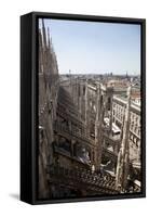 Italy, Milan, Milan Cathedral, North side, Spires and Flying Buttresses-Samuel Magal-Framed Stretched Canvas