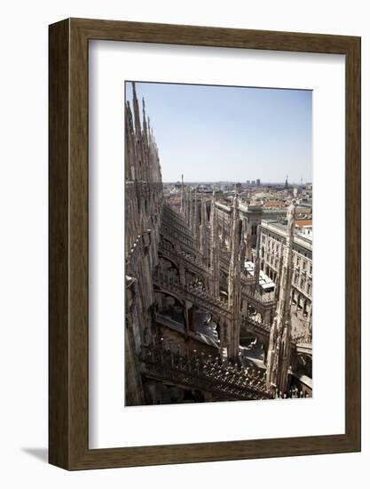 Italy, Milan, Milan Cathedral, North side, Spires and Flying Buttresses-Samuel Magal-Framed Photographic Print