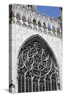 Italy, Milan, Milan Cathedral, Rose Window-Samuel Magal-Stretched Canvas