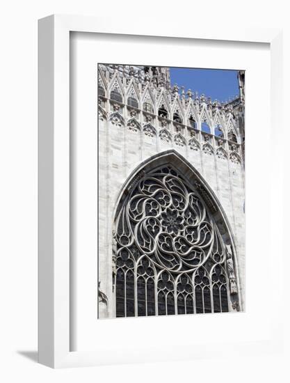 Italy, Milan, Milan Cathedral, Rose Window-Samuel Magal-Framed Photographic Print