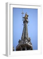 Italy, Milan, Milan Cathedral, Spires, Pinnacles and Statues on Spires, The Madonnina-Samuel Magal-Framed Photographic Print