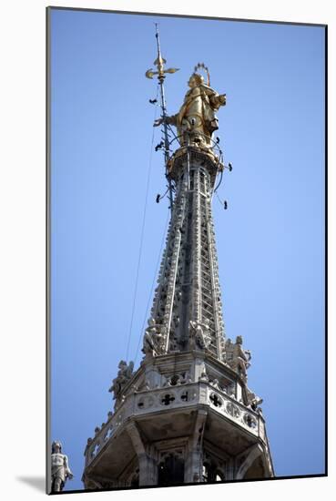 Italy, Milan, Milan Cathedral, Spires, Pinnacles and Statues on Spires, The Madonnina-Samuel Magal-Mounted Photographic Print