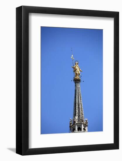 Italy, Milan, Milan Cathedral, Spires, Pinnacles and Statues on Spires, The Madonnina-Samuel Magal-Framed Photographic Print