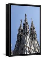 Italy, Milan, Milan Cathedral, Spires, Pinnacles and Statues on Spires-Samuel Magal-Framed Stretched Canvas