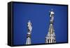 Italy, Milan, Milan Cathedral, Spires, Pinnacles and Statues on Spires-Samuel Magal-Framed Stretched Canvas