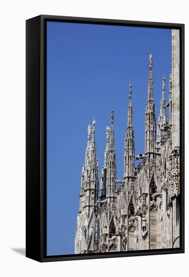 Italy, Milan, Milan Cathedral, Spires, Pinnacles and Statues on Spires-Samuel Magal-Framed Stretched Canvas