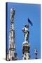 Italy, Milan, Milan Cathedral, Spires, Pinnacles and Statues on Spires-Samuel Magal-Stretched Canvas