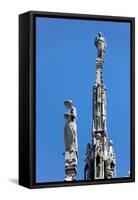 Italy, Milan, Milan Cathedral, Spires, Pinnacles and Statues on Spires-Samuel Magal-Framed Stretched Canvas