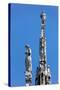 Italy, Milan, Milan Cathedral, Spires, Pinnacles and Statues on Spires-Samuel Magal-Stretched Canvas