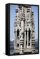 Italy, Milan, Milan Cathedral, Spires, Pinnacles and Statues on Spires-Samuel Magal-Framed Stretched Canvas